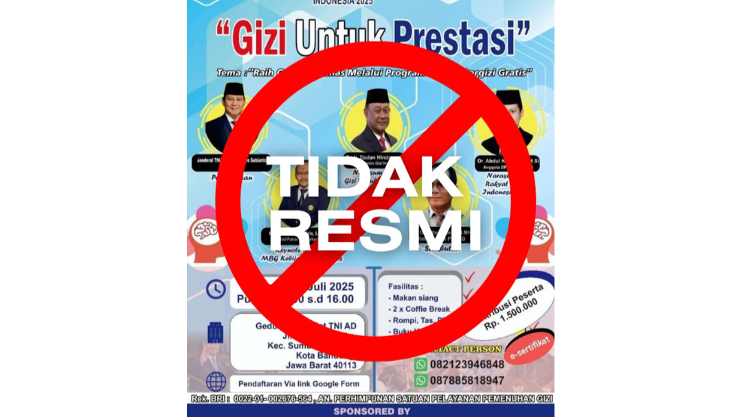 BGN Sarolangun Tegaskan Kegiatan Deklarasi dan Seminar PSPPG di Bandung Bukan Kegiatan Resmi